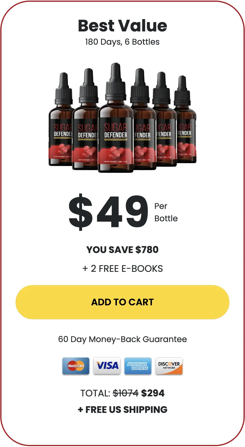 Sugardefender 6 bottles